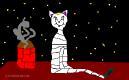 "Голодный  котик" - Компьютерная графика в редакторе Paint 