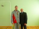 Чемпион мира по пауэрлифтингу ученик 11Б класса Егор Резепов и Николай Петрович Зинкин