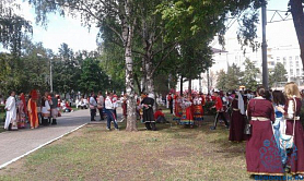Праздничное шествие в Саранске