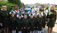 Участие воспитанников  и педагогов детского сада в проведении мероприятий, посвященных празднованию 74 - й годовщины Победы в Великой Отечественной войне