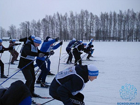 Районные соревнования по лыжным гонкам в рамках проекта "Лыжня России -2020"