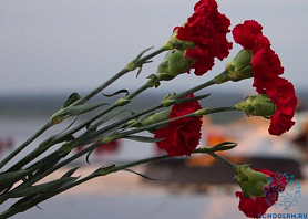 Возложение цветов к памятнику павшим воинам в Великой Отечественной войне