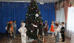 Фрагмент новогоднего праздника в подготовительной к школе группы гр. №3