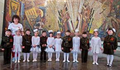 Выступление воспитанников детского сада в Мемориальном музее военного и трудового подвига 1941-1945 гг., приуроченное к всероссийской акции "Ночь музеев"