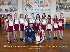 Районный турнир по баскетболу среди команд девочек "Весна - 2018"